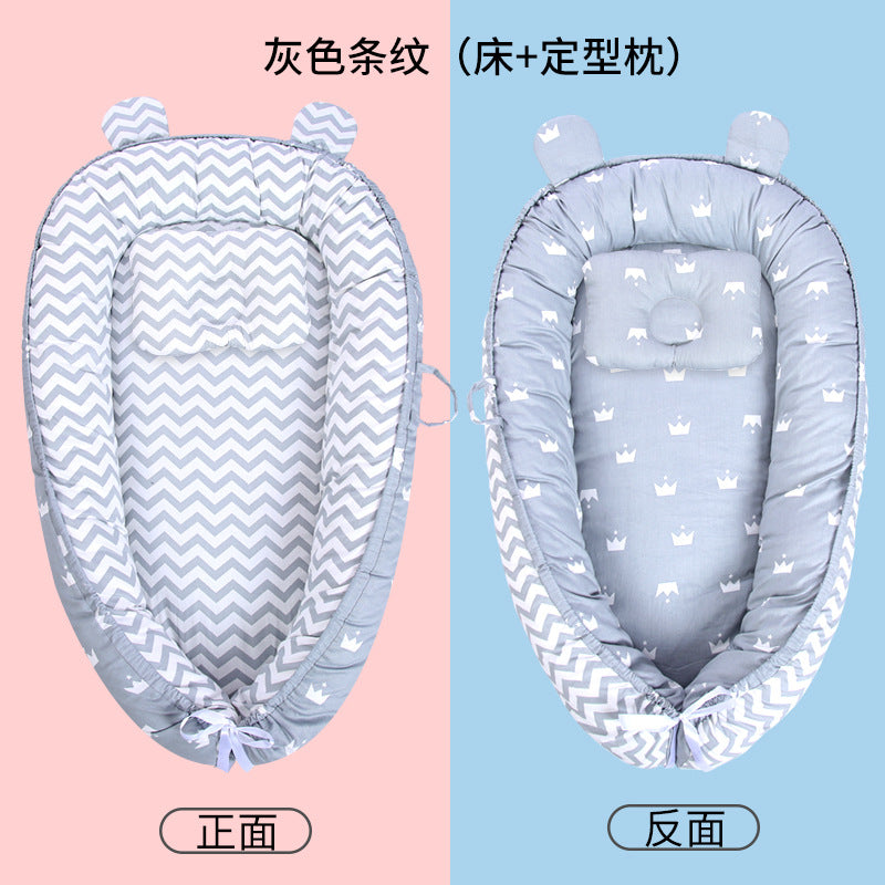 Lit Nid Bébé Bionic Anti-Sursaut – Couffin Sécuritaire Nouveau-Né | Baby Bionic Nest Sleeping Bed Anti-Startle Safety Crib