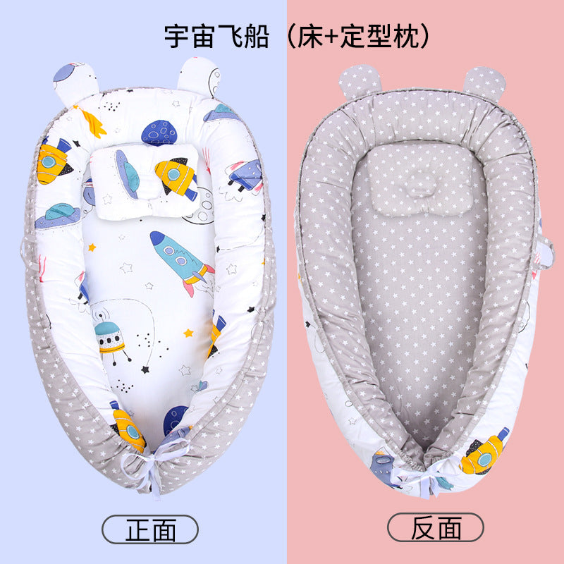 Lit Nid Bébé Bionic Anti-Sursaut – Couffin Sécuritaire Nouveau-Né | Baby Bionic Nest Sleeping Bed Anti-Startle Safety Crib