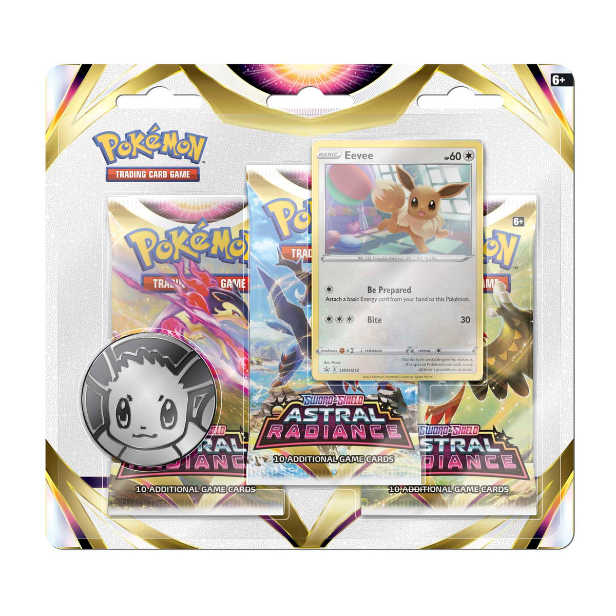 Pokémon TCG – Sword & Shield Astral Radiance – Blister 3 Packs (Eevee)