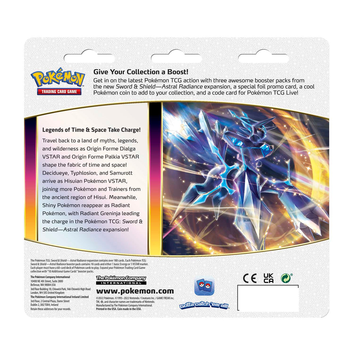 Pokémon TCG – Sword & Shield Astral Radiance – Blister 3 Packs (Eevee)
