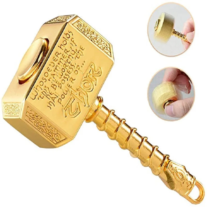 Toupie Gyroscope Métal Marteau Cinétique – Fidget Spinner Pocket Anti-Stress | Metal Kinetic Hammer Pocket Fidget Spinner