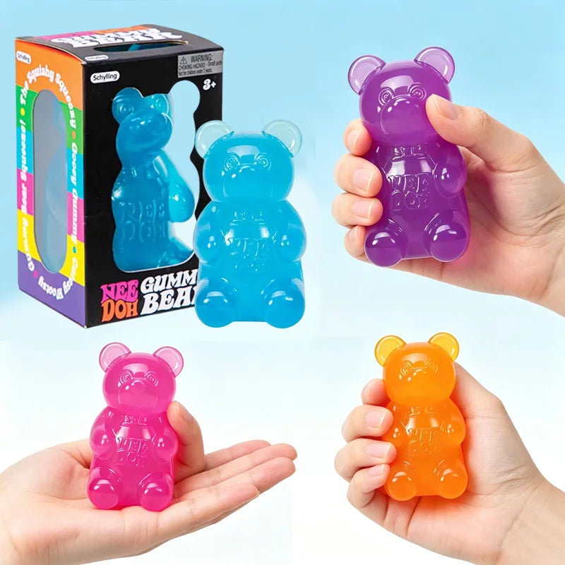 Cute Bear Maltose Squeeze Toy Dough Creative New Item Stress Relief Doll Desk Decoratio Colorful Sensory Toy Creative New Item