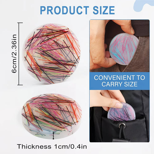 1pc Round Picking Pad - Adult Relax Toy for Skin Picking Disorder and Trichotillomania, Sensory Picking Pad for Autism and Relax