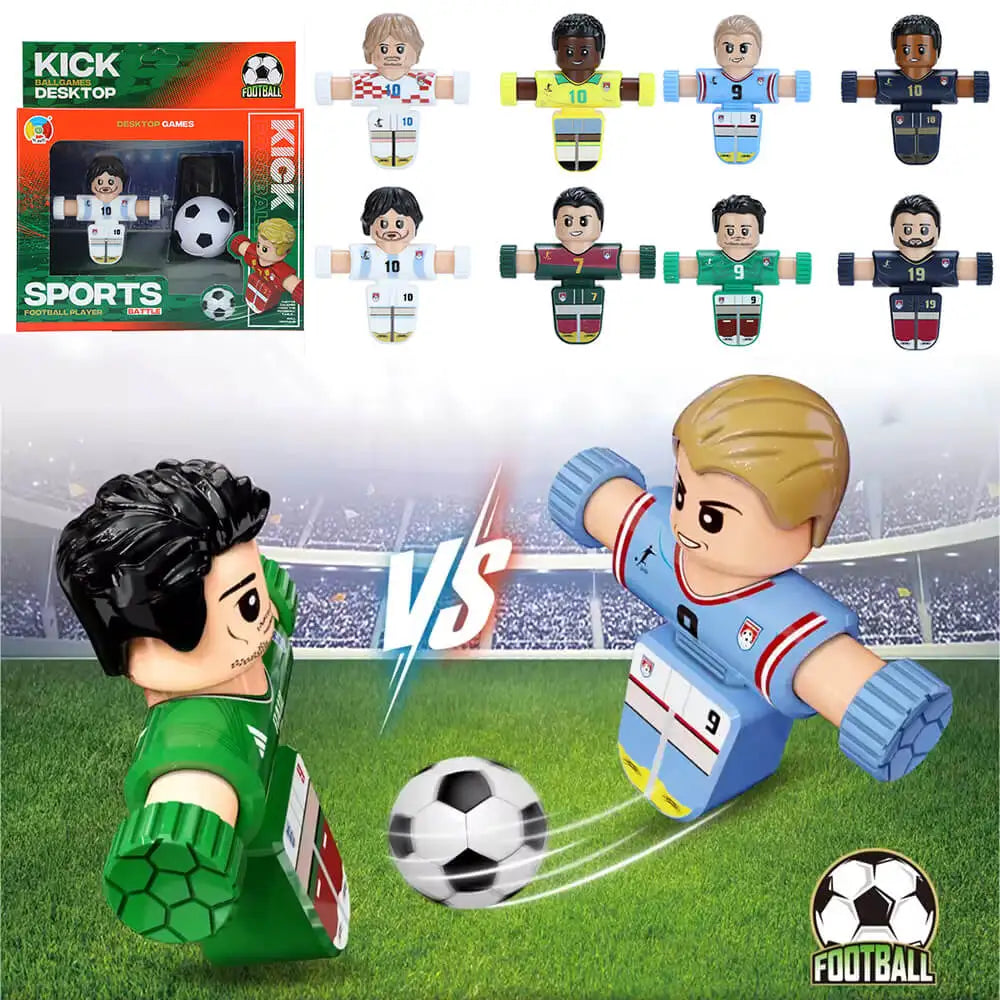 HOT NEW Fidget Spinner Soccer Players, Tabletop Foosball Game Kids Toys, Stress Relief Desktop Décor for Collection