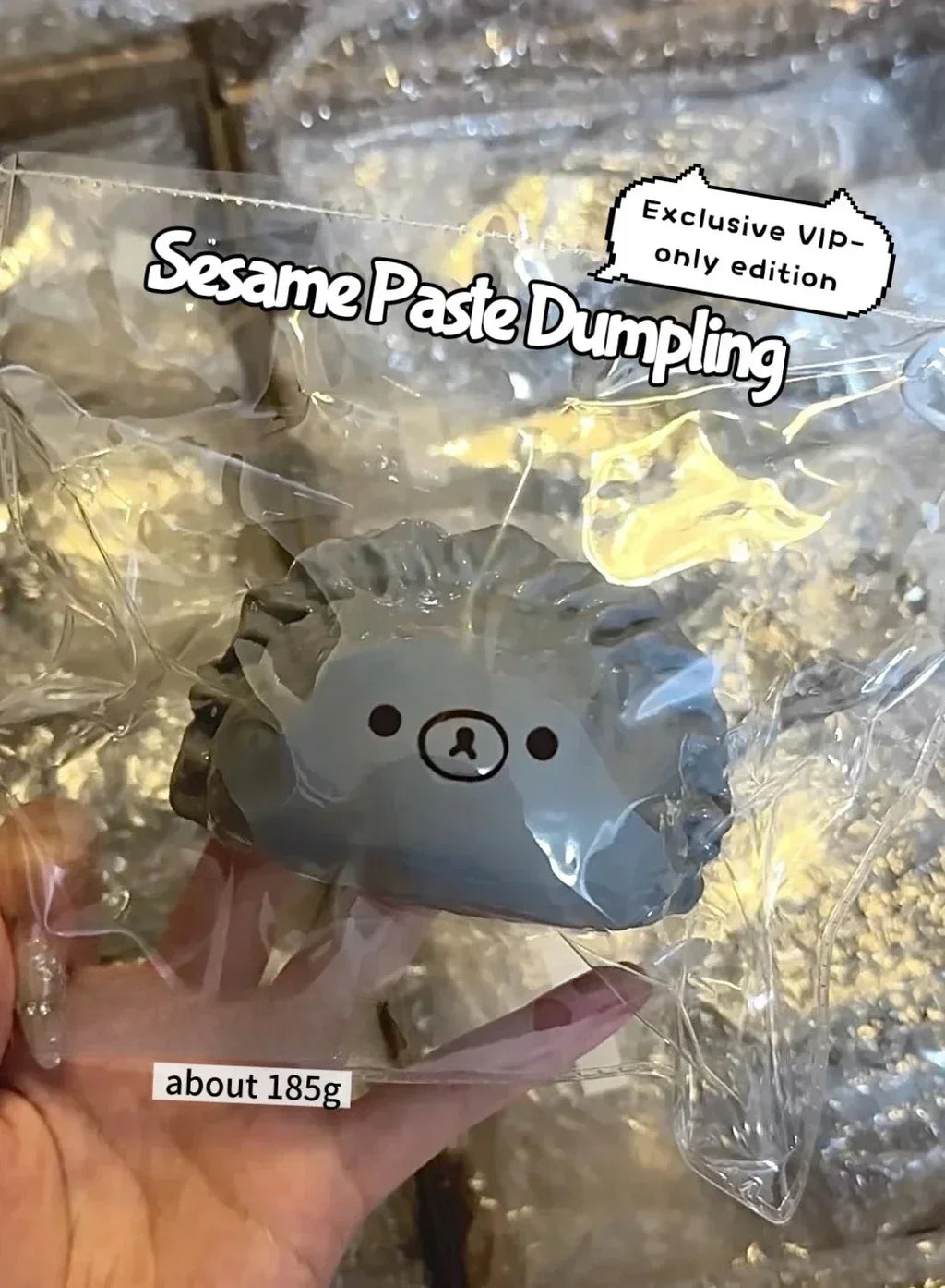 Hot Handcrafted Taba dumpling Squishy: Sesame Paste / Beetroot / Egg / Jelly Dumpling Bear - Food Grade Silicone Stress Reliever