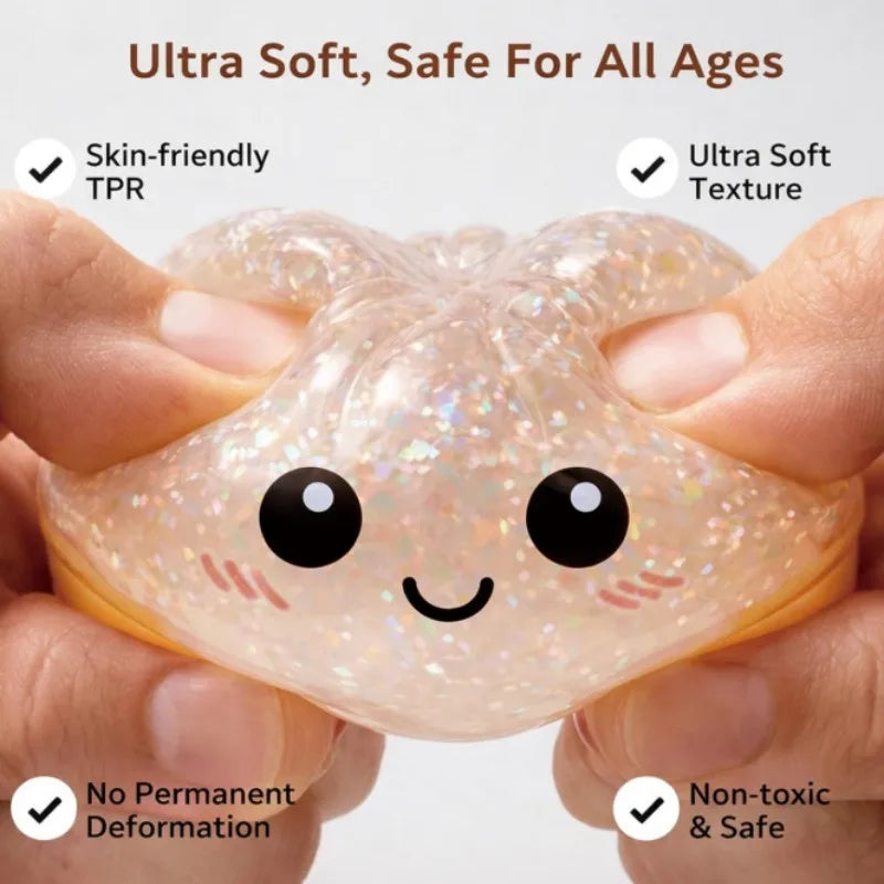 10cm Simulation Flash Dumpling Squishy Toy, Slow Rebound Soft Squeeze Stress Ball, Decompression Fidget Toy for Kids & Adults