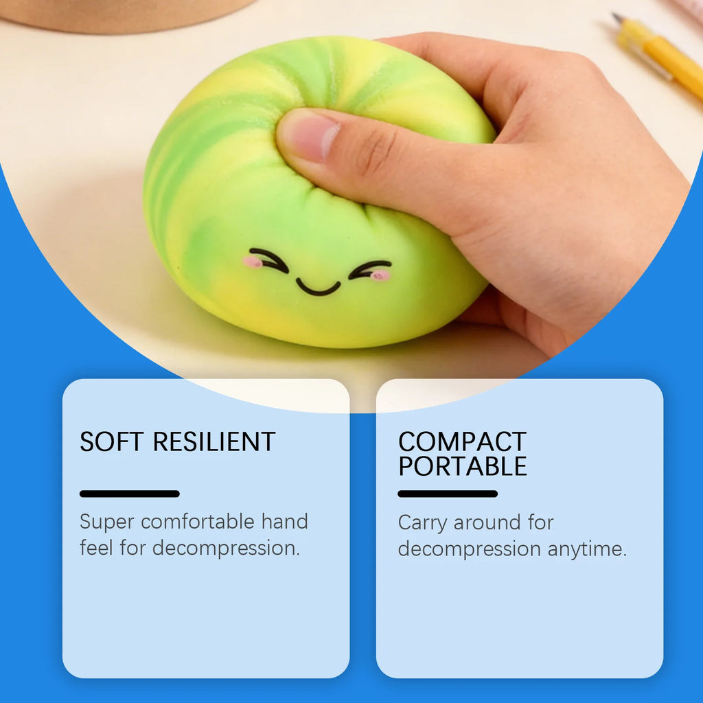 Bun-Shaped Squishy Toy, Cute and Compact, Realistic Bun Shape, Slow Rebound Stress-Relief Healing Toy, Squishy Toy, Surprise Hidden Edition Blind Box Gift