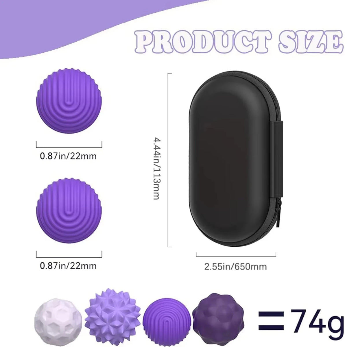 Magnetic Silicone Sensory Balls Worry Balls Autism Calming Fidgeting Toy Fidget Toy Kid Adults Anxiety Relief Stress Sensory Toy