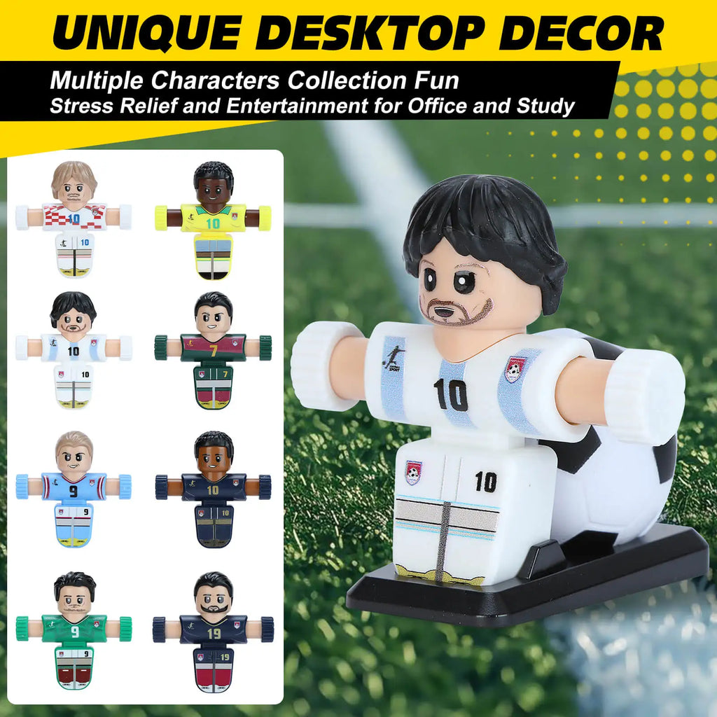 HOT NEW Fidget Spinner Soccer Players, Tabletop Foosball Game Kids Toys, Stress Relief Desktop Décor for Collection