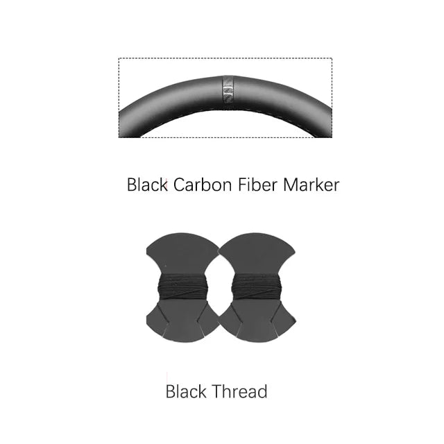 Black Faux Leather Car Steering Wheel Cover for Hyundai Sonata Kona Tucson 2023 2024 2025