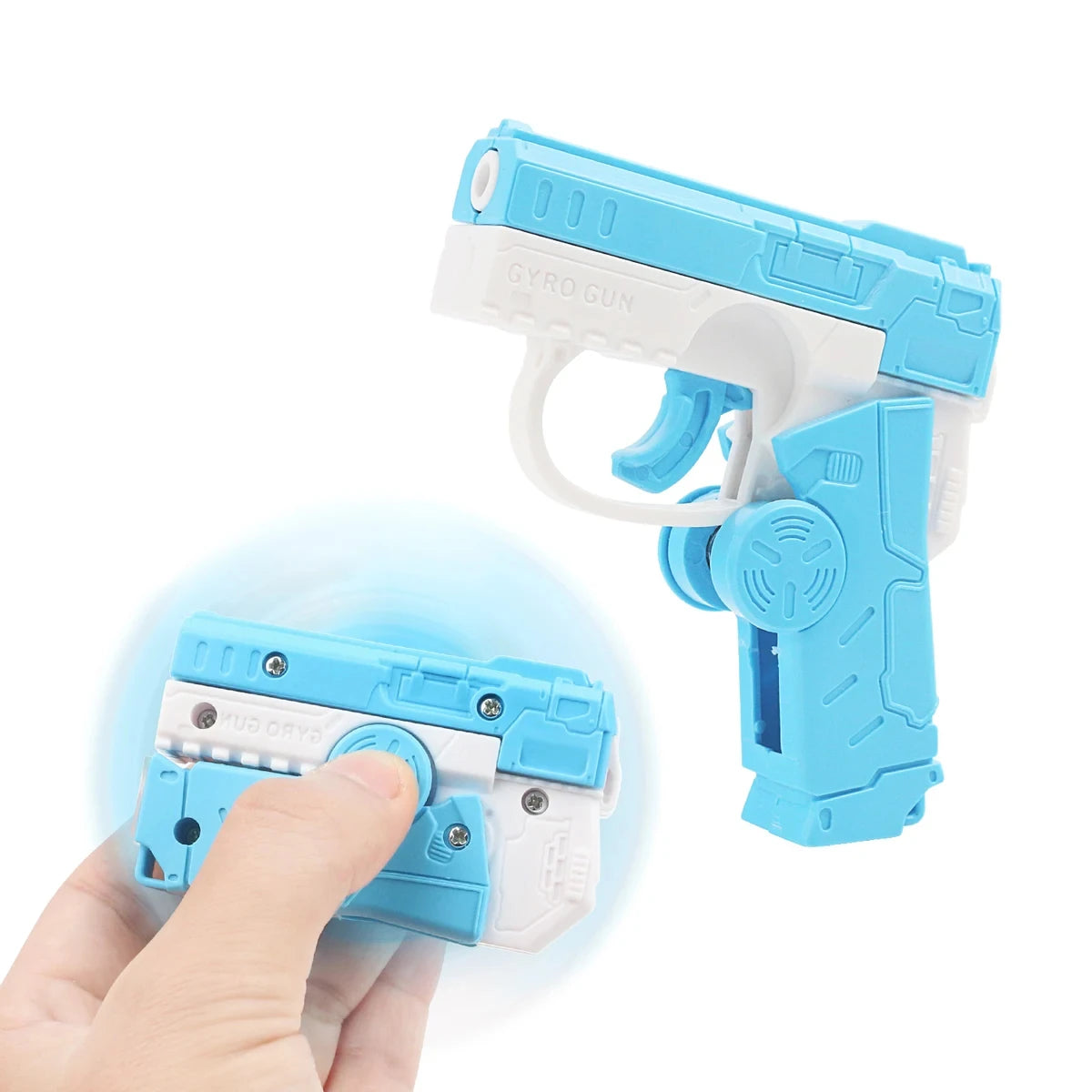 Fidget Spinner 2-en-1 Pistolet Gyroscope Enfant – Rebond Automatique | 2-in-1 Deformed Spinner Gun Toy