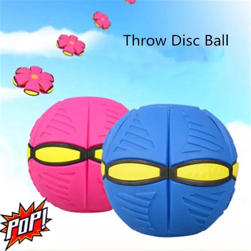 Flying UFO Flat Throw Disc Ball With LED Light Toy Kid Outdoor Garden Basketball Game Lkcomo Throw UFO Disc balls
