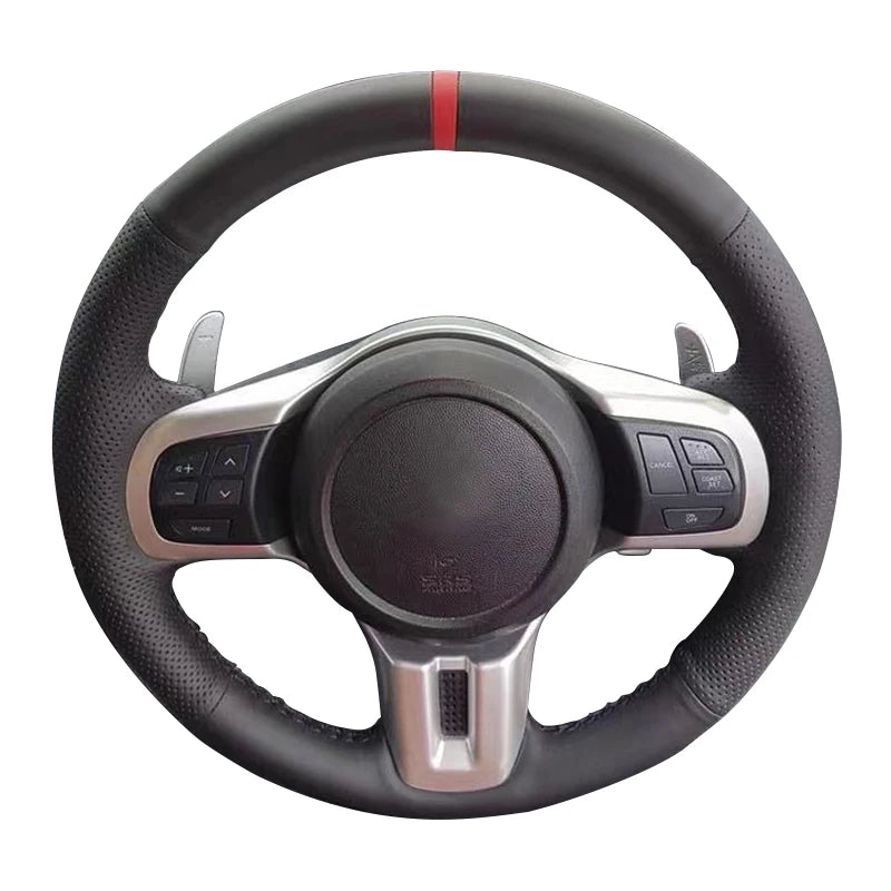 Braiding on The Steering Wheel for Mitsubishi Lancer Evolution EVO X 10 2008 2009-2012 2013 2014 Tuning Car Hand-sewing Cover