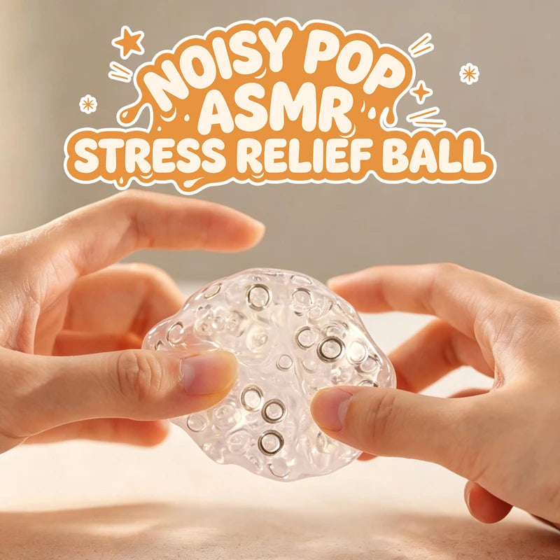 Clear Squishy Balls Ice Beads Squeeze Toy Super Soft Mochi Fidget Toys Moldable Crunch Squeeze Anxiety Relief Toy Gift For Adult
