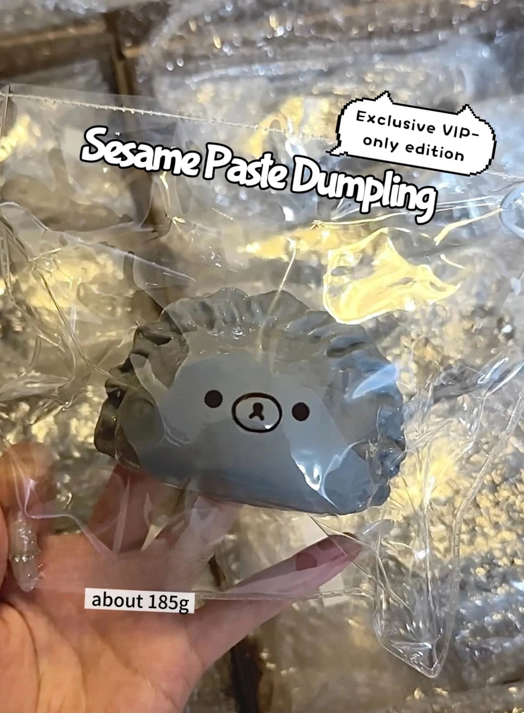 Hot Handcrafted Taba dumpling Squishy: Sesame Paste / Beetroot / Egg / Jelly Dumpling Bear - Food Grade Silicone Stress Reliever