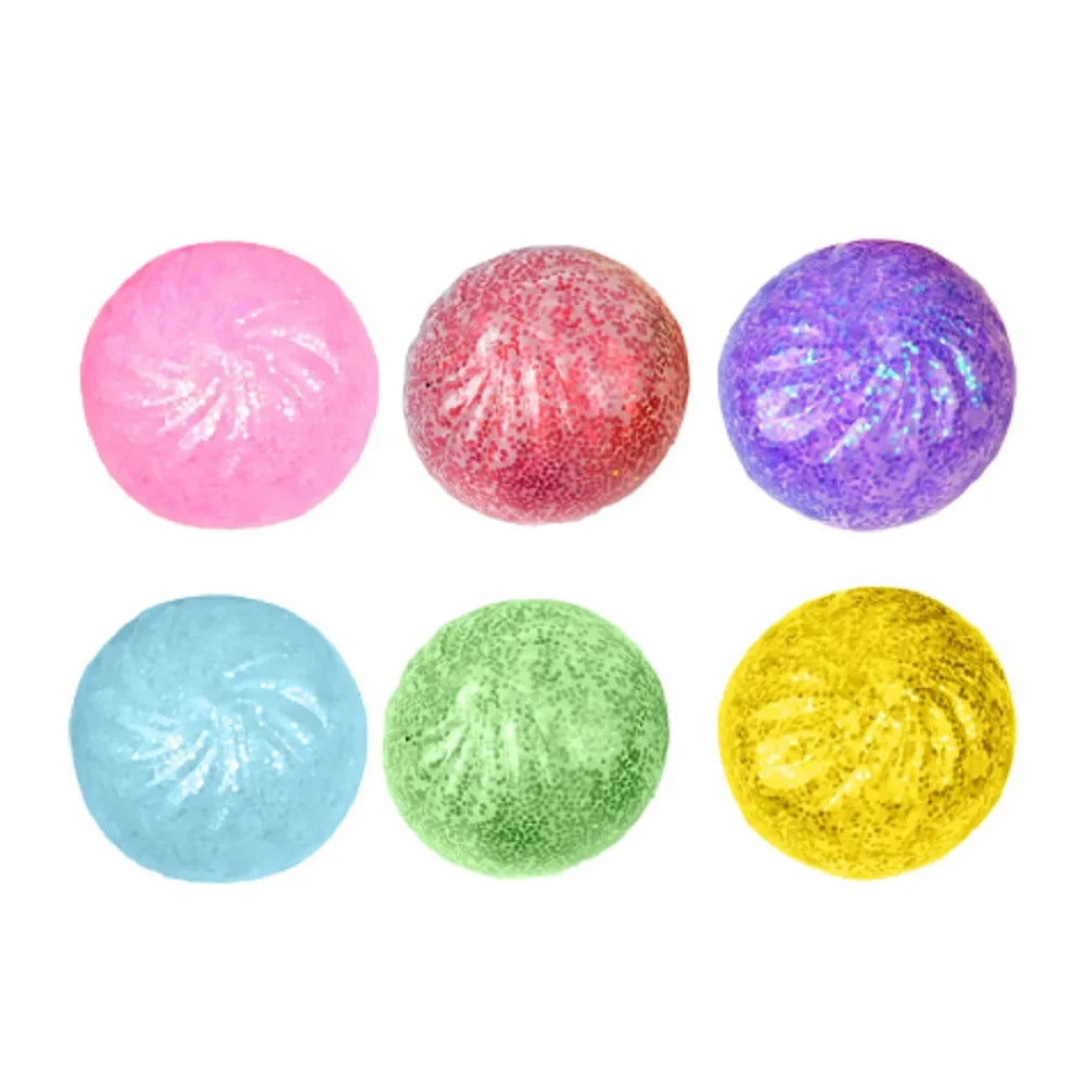 New Colorful Dumpling Squishes Stress Balls Reusable Low Rebound Decompression Toys Dough Ball