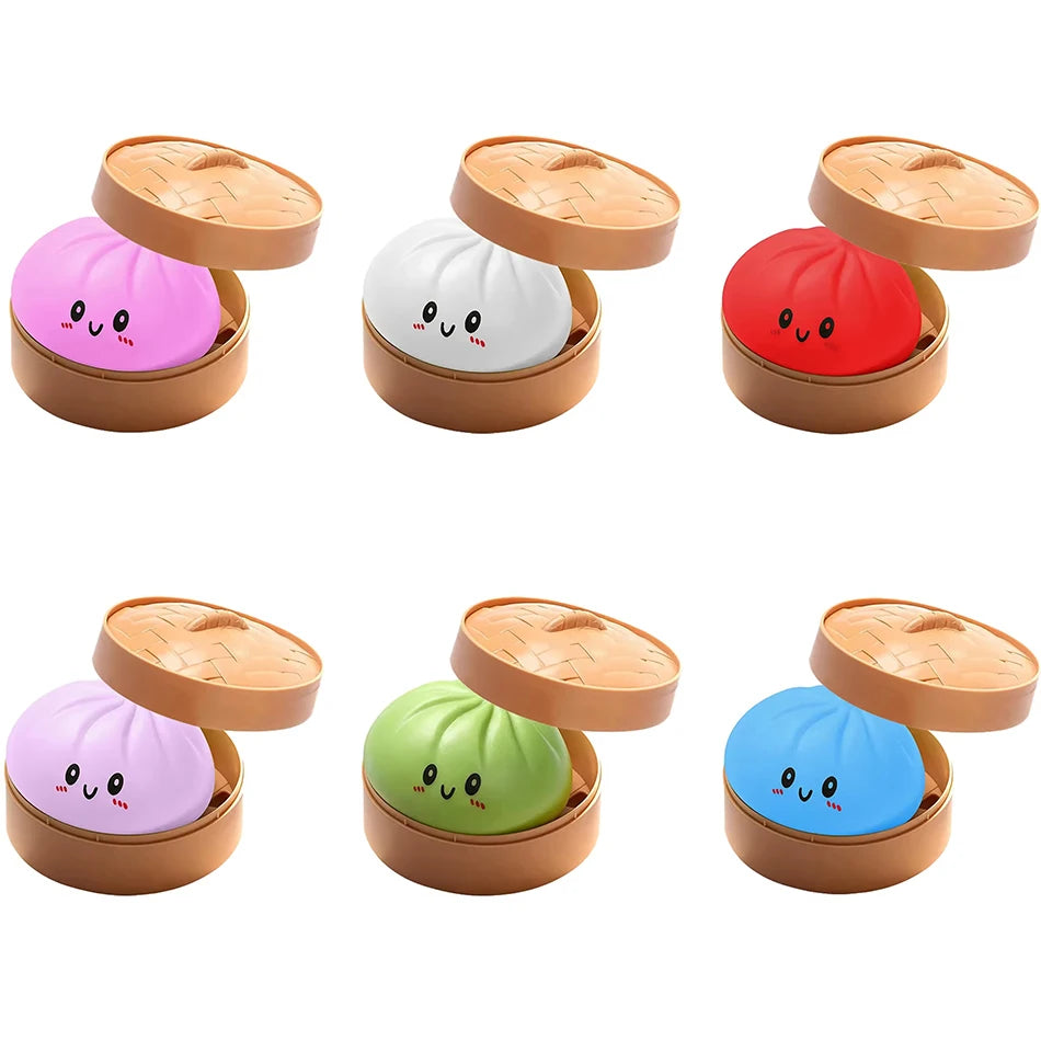 Blind box Colorful Simulated Dumpling Squishy Relaxing Relieve Anxiety Antistress Enhance Happiness Rebound Squeeze Reliever Toy