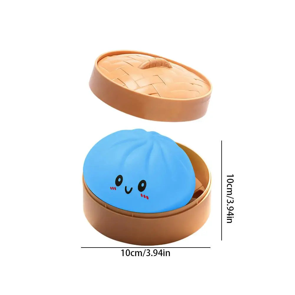 10cm Simulation Flash Dumpling Squishy Toy, Slow Rebound Soft Squeeze Stress Ball, Decompression Fidget Toy for Kids & Adults