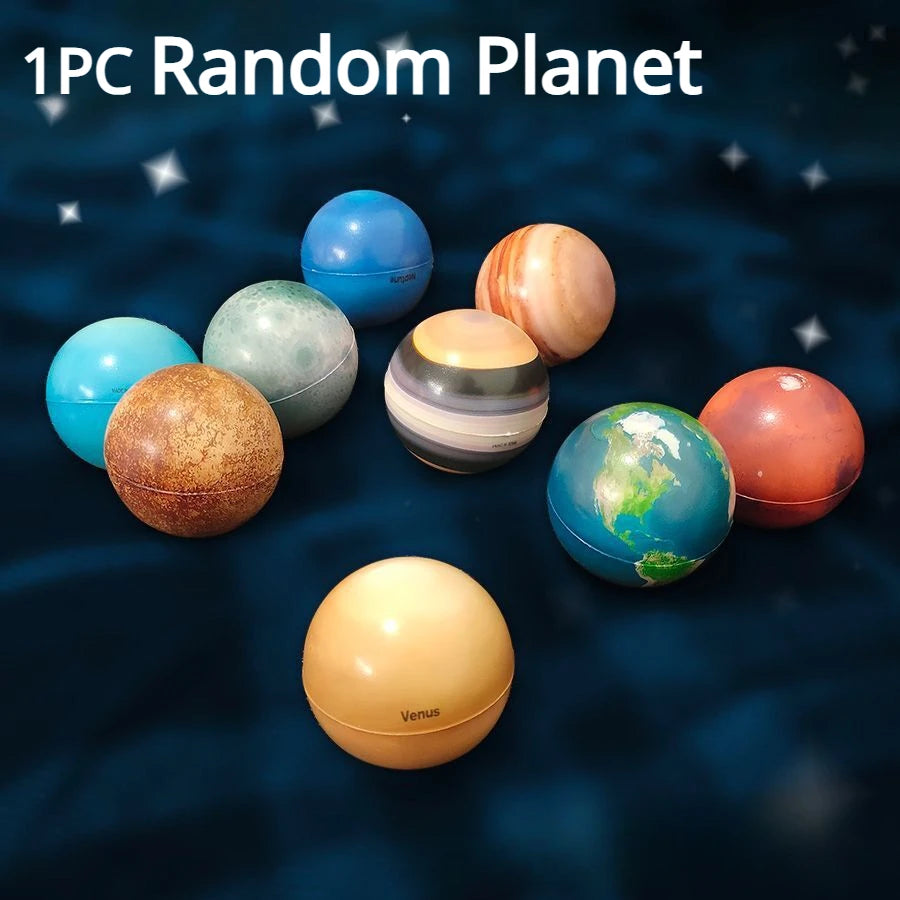 Solar System Stress Ball for Kids Adult Stress Relief Planets Space Ball Educational Toys Fidget Toys Party Game Gifts