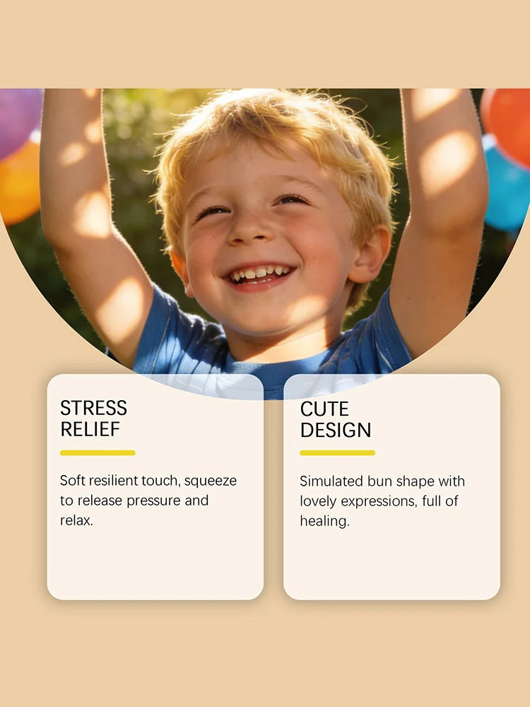 Balle Anti-Stress Flash Dumpling – Jouet Sensoriel Slow Rebound Enfant & Adulte | Flash Dumpling Stress Ball Slow Rebound Toy
