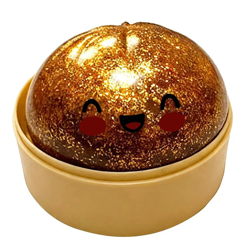 Colorful Simulated Dumpling Squishy Relaxing Relieve Anxiety Antistress Enhance Happiness Rebound Squeeze Reliever Toy