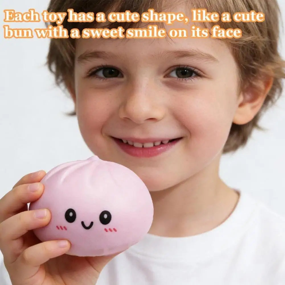 10cm Simulation Flash Dumpling Squishy Toy, Slow Rebound Soft Squeeze Stress Ball, Decompression Fidget Toy for Kids & Adults