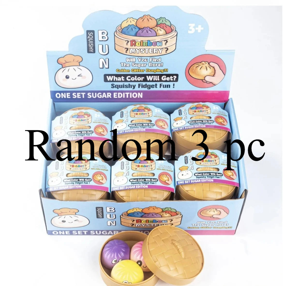 2026 popular baozi decompression and kneading music cartoon cute design venting simulation food play stress relief toy slow rebo