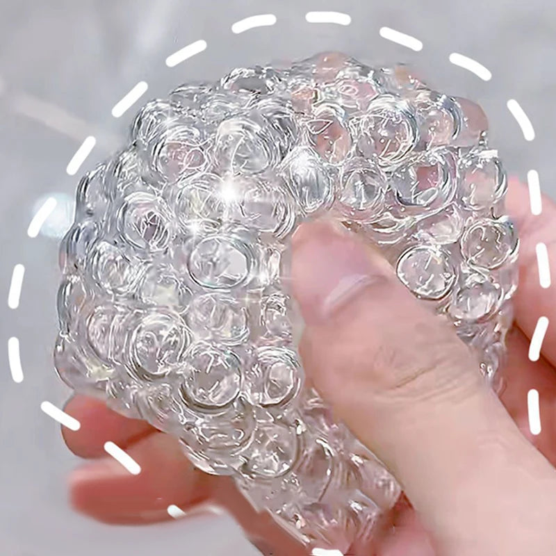 Balle Anti-Stress Perles Explosion Slow Rebound – Jouet Sensoriel Fait Main | Handmade Explosion Beads Stress Relief Ball