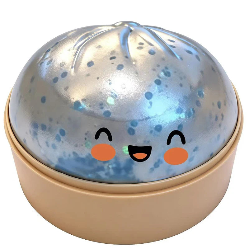 Colorful Simulated Dumpling Squishy Relaxing Relieve Anxiety Antistress Enhance Happiness Rebound Squeeze Reliever Toy