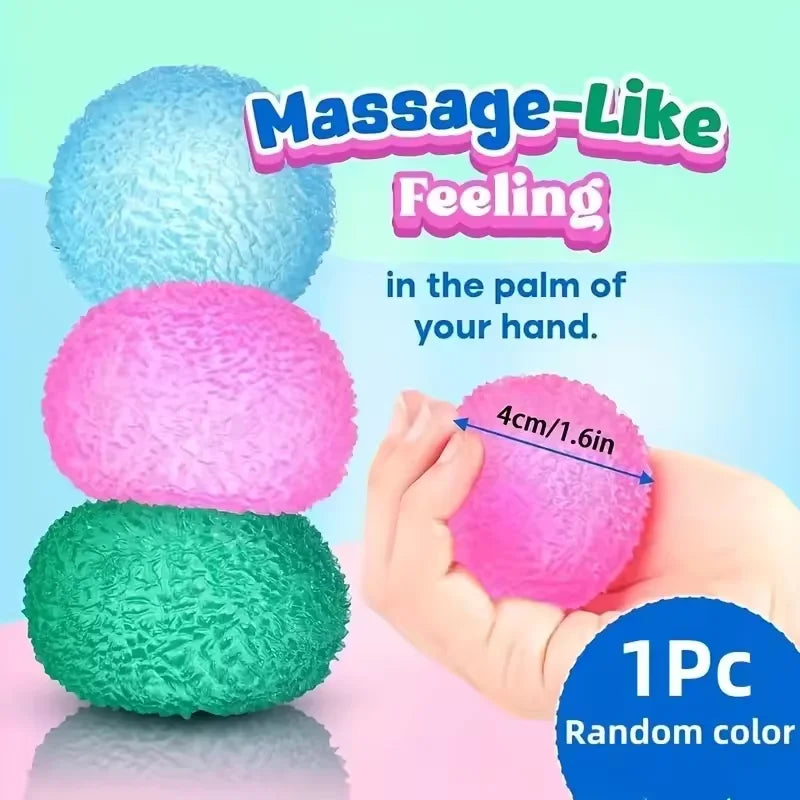 Ice Ball Maltose Squishy Toys Blue Mochi Sensory Fidgets Toy Simulated Transparent Anti Stress Slow-rebound Decompression Toy