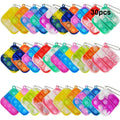 Lot 30 Mini Porte-Clés Pop Fidget Toy Enfant – Cadeau Fête & Classe | 30pcs Mini Pop Keychain Fidget Toys for Kids