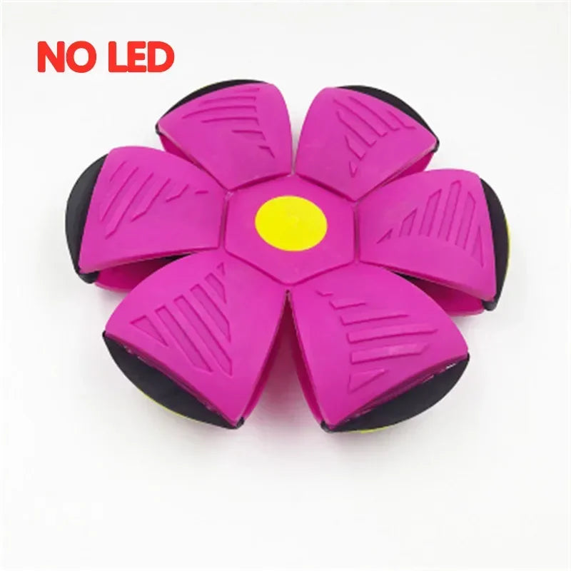 Flying UFO Flat Throw Disc Ball With LED Light Toy Kid Outdoor Garden Basketball Game Lkcomo Throw UFO Disc balls