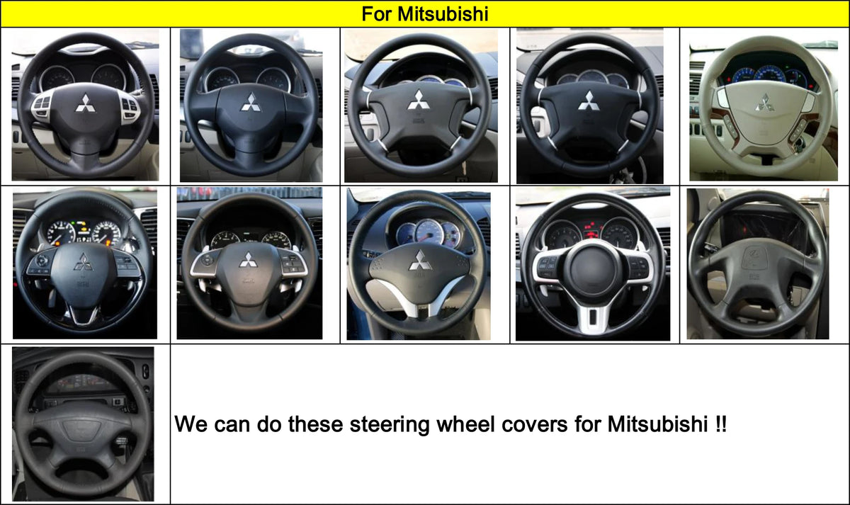 Braiding on The Steering Wheel for Mitsubishi Lancer Evolution EVO X 10 2008 2009-2012 2013 2014 Tuning Car Hand-sewing Cover