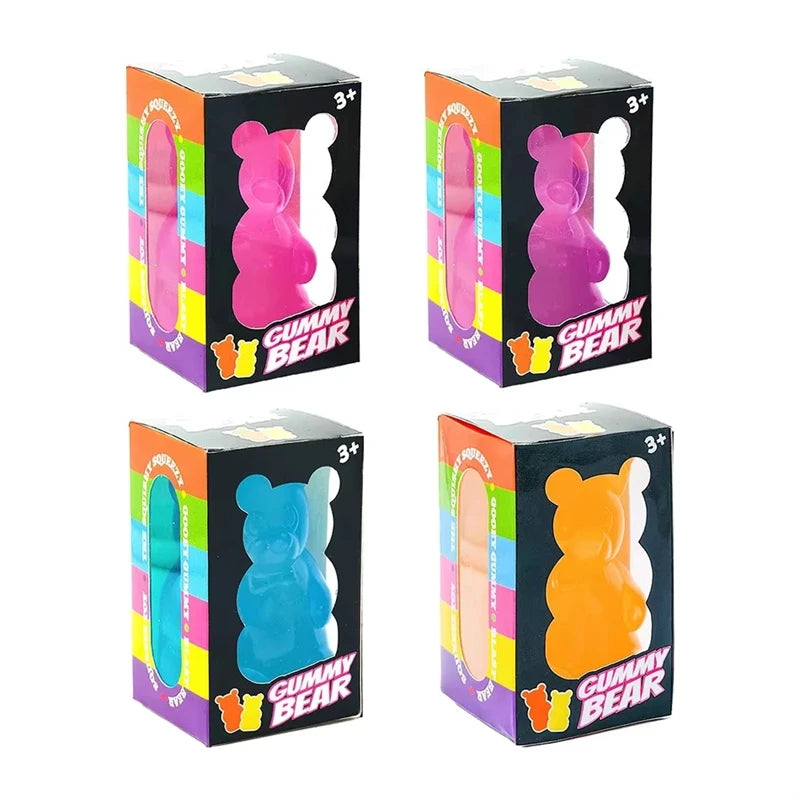Cute Bear Maltose Squeeze Toy Dough Creative New Item Stress Relief Doll Desk Decoratio Colorful Sensory Toy Creative New Item