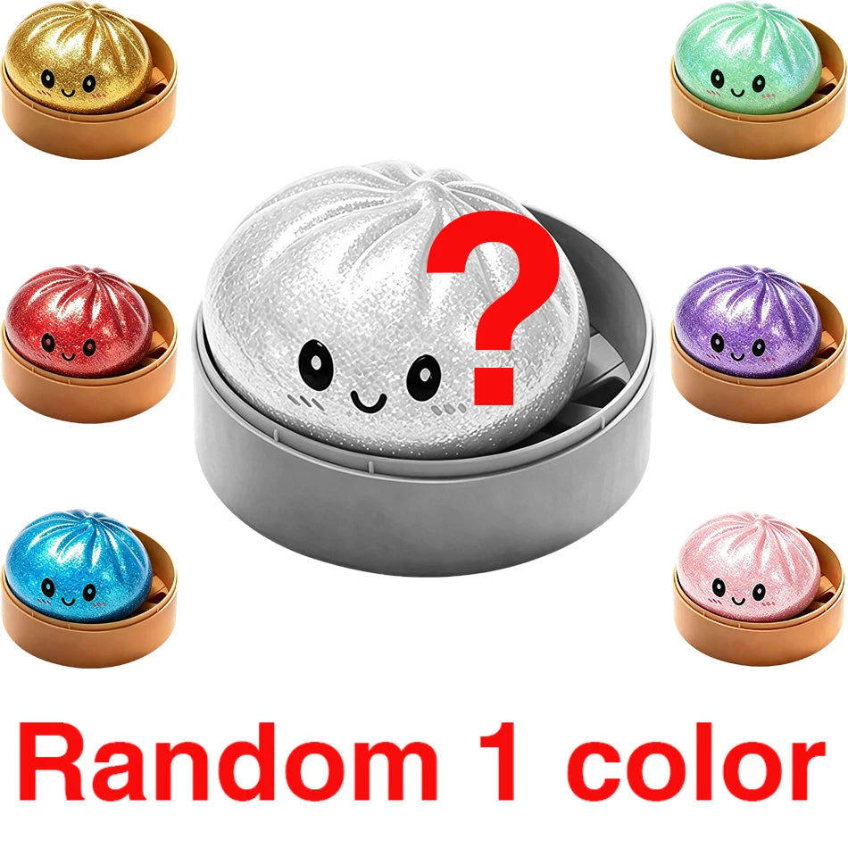 Blind box Colorful Simulated Dumpling Squishy Relaxing Relieve Anxiety Antistress Enhance Happiness Rebound Squeeze Reliever Toy