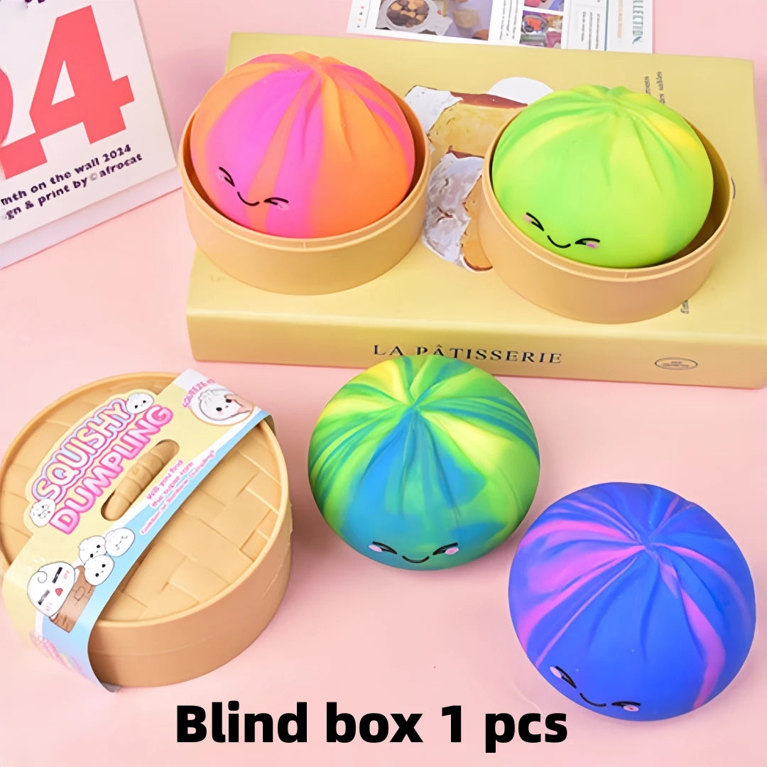 Bun-Shaped Squishy Toy, Cute and Compact, Realistic Bun Shape, Slow Rebound Stress-Relief Healing Toy, Squishy Toy, Surprise Hidden Edition Blind Box Gift