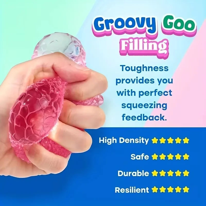 Ice Ball Maltose Squishy Toys Blue Mochi Sensory Fidgets Toy Simulated Transparent Anti Stress Slow-rebound Decompression Toy