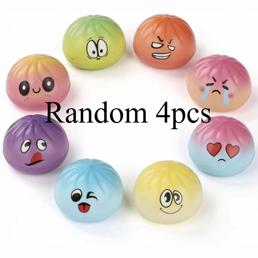 2026 popular baozi decompression and kneading music cartoon cute design venting simulation food play stress relief toy slow rebo