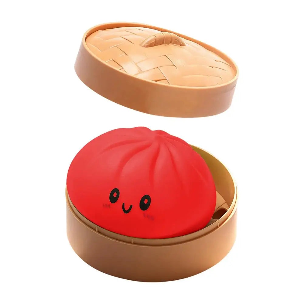 10cm Simulation Flash Dumpling Squishy Toy, Slow Rebound Soft Squeeze Stress Ball, Decompression Fidget Toy for Kids & Adults