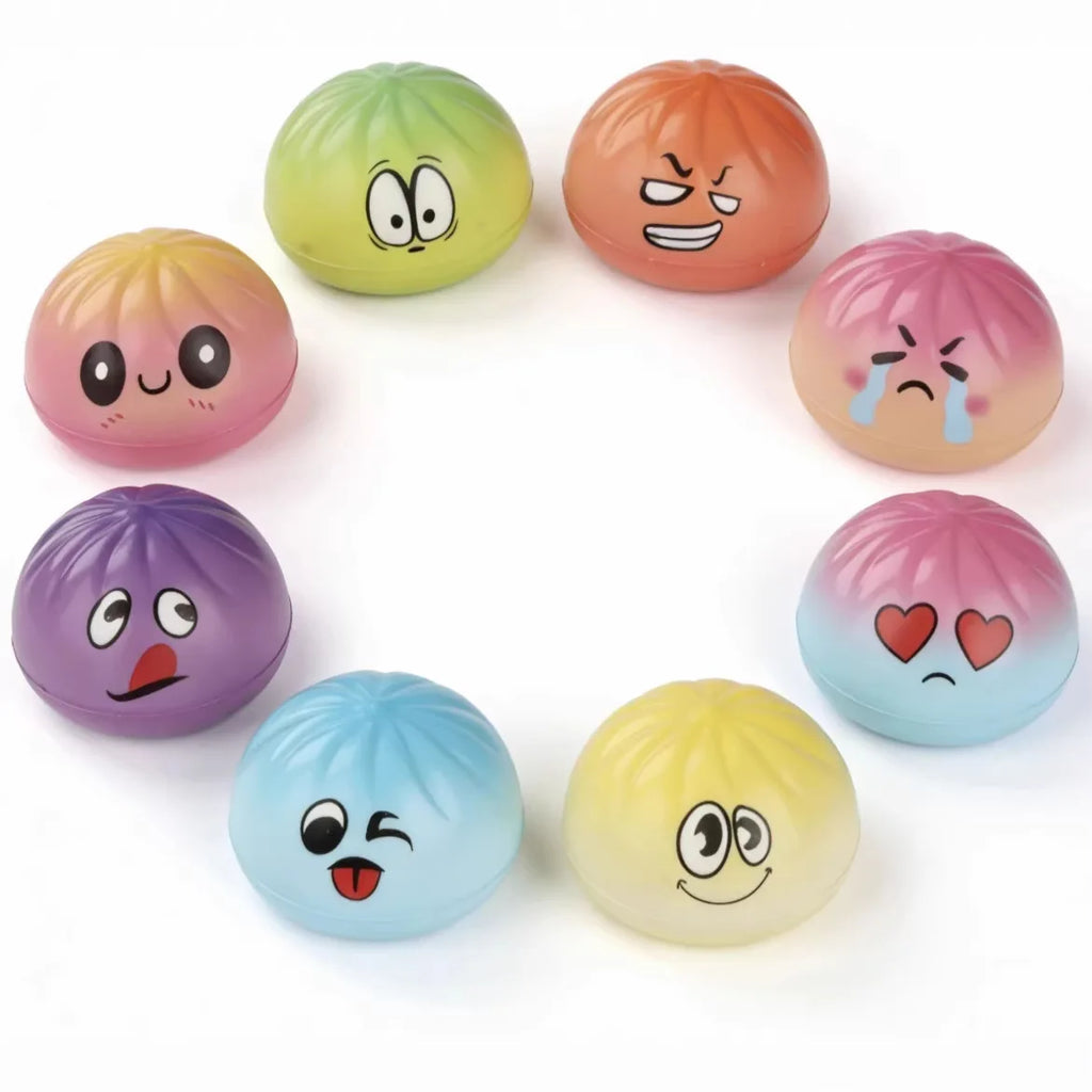 2026 popular baozi decompression and kneading music cartoon cute design venting simulation food play stress relief toy slow rebo
