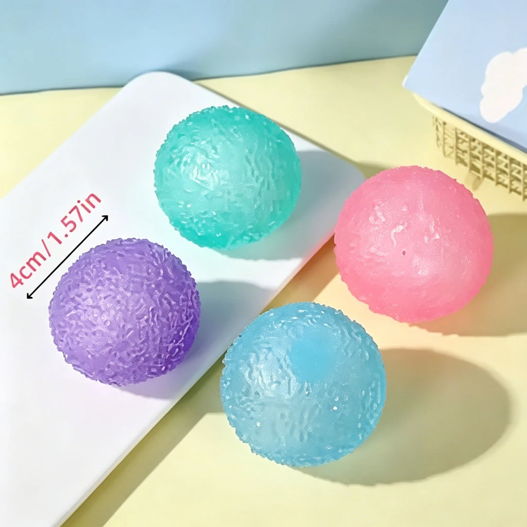 Ice Ball Maltose Squishy Toys Blue Mochi Sensory Fidgets Toy Simulated Transparent Anti Stress Slow-rebound Decompression Toy