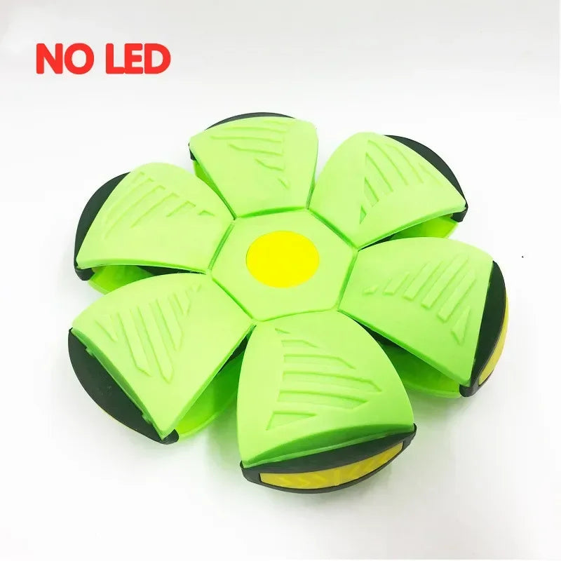 Flying UFO Flat Throw Disc Ball With LED Light Toy Kid Outdoor Garden Basketball Game Lkcomo Throw UFO Disc balls
