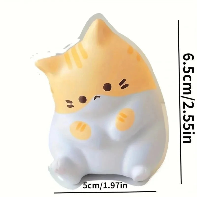 New Cat Stress Relief Squishy Toy PU Slow Rising Squeeze Antistress Ball Cartoon Table Ornaments Squishy Stress Reliever Toys