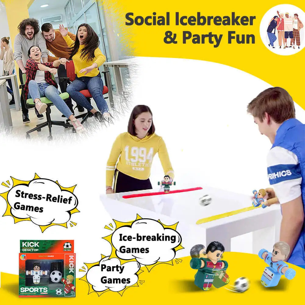 HOT NEW Fidget Spinner Soccer Players, Tabletop Foosball Game Kids Toys, Stress Relief Desktop Décor for Collection