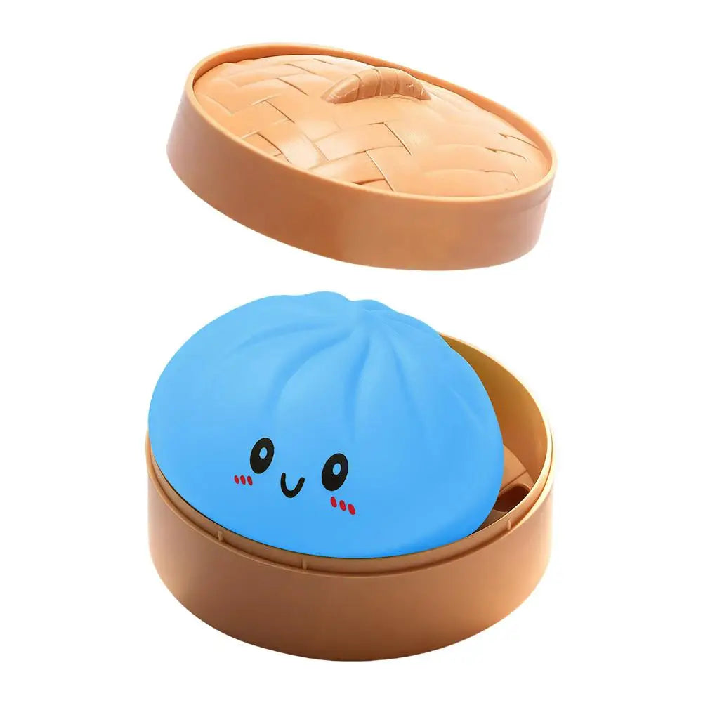 10cm Simulation Flash Dumpling Squishy Toy, Slow Rebound Soft Squeeze Stress Ball, Decompression Fidget Toy for Kids & Adults