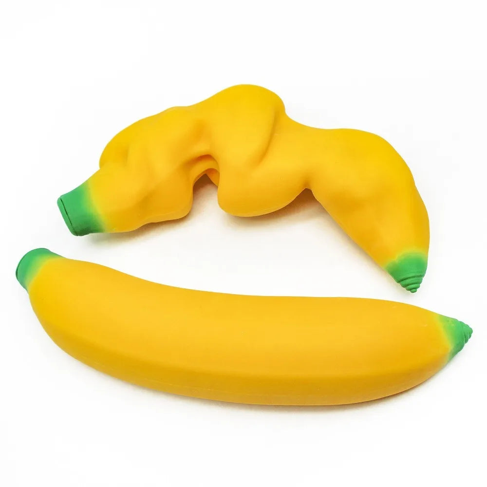 Anxiety Relief Banana Squeeze Toy Simulated Banana Sensory Toys Stretchy Banana Toy Slow Rebound Stress Relief Squeeze Ball