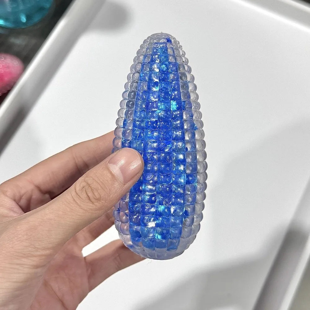 Cute Colorful Slow Rising Pearls Super Soft Crystal Simulation Fidget Toys Pop It Corn-Shaped Pearls Squeeze Toy for Kids Toy