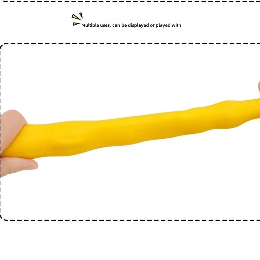Anxiety Relief Banana Squeeze Toy Simulated Banana Sensory Toys Stretchy Banana Toy Slow Rebound Stress Relief Squeeze Ball