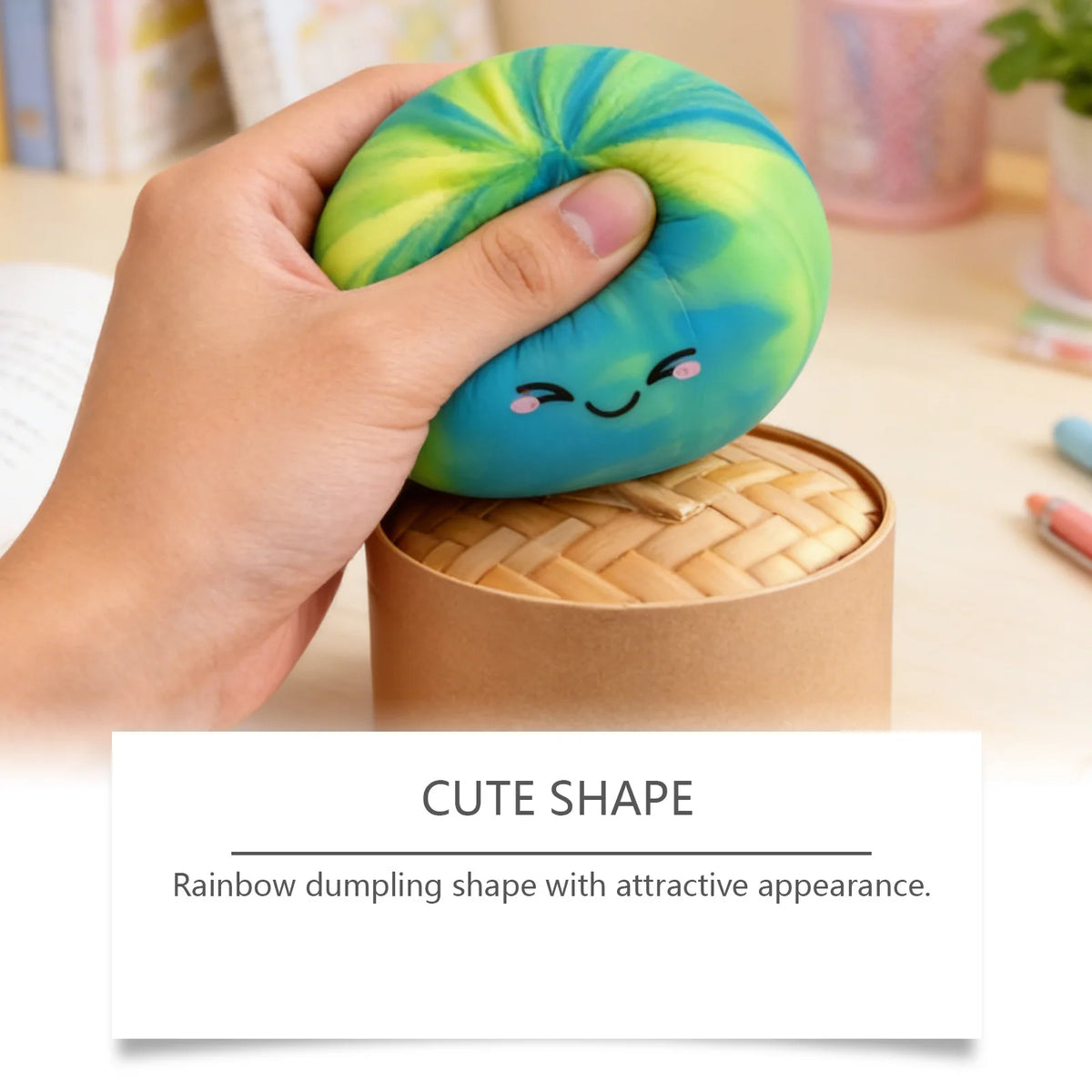 Bun-Shaped Squishy Toy, Cute and Compact, Realistic Bun Shape, Slow Rebound Stress-Relief Healing Toy, Squishy Toy, Surprise Hidden Edition Blind Box Gift