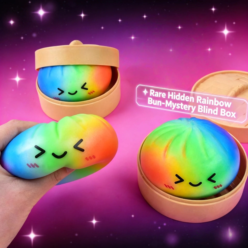 Bun-Shaped Squishy Toy, Cute and Compact, Realistic Bun Shape, Slow Rebound Stress-Relief Healing Toy, Squishy Toy, Surprise Hidden Edition Blind Box Gift